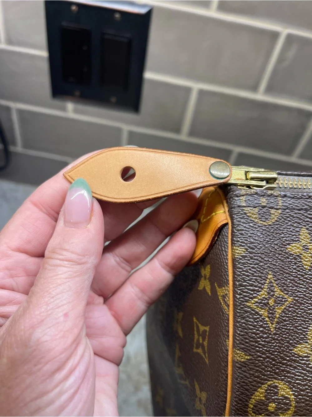 Louis Vuitton Speedy 35 Monogram Canvas Duffel with Vachetta Leather Handles